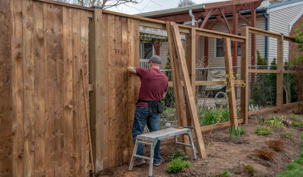 building fence