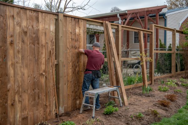 building fence